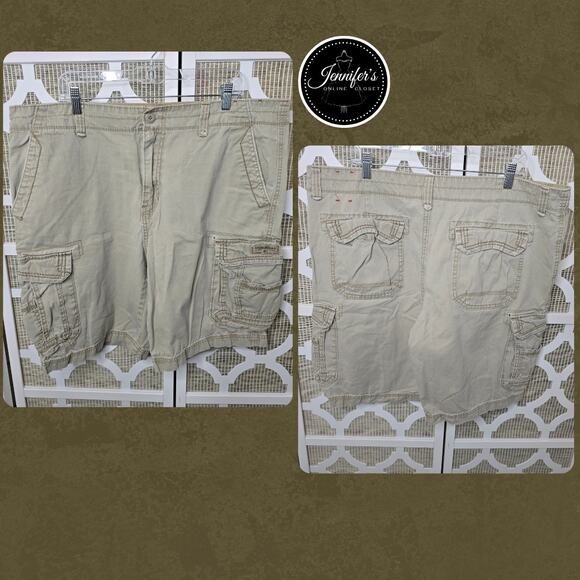 Unionbay Men's Tan Utility Pockets Cargo Shorts Size 40 - Picture 2 of 6